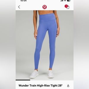NWT lululemon wunder train leggings